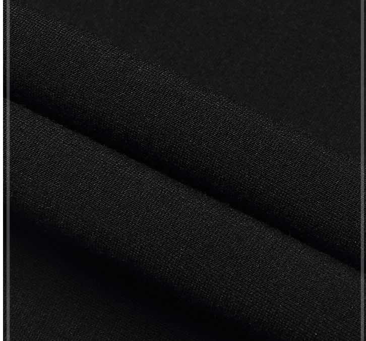 Large-sized, high-waisted, elastic nine-inch black skinny pants are fashionable Specification image