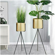 北欧铁艺花架客厅室内落地轻奢绿萝置物架金属创意阳台花盆栽架子