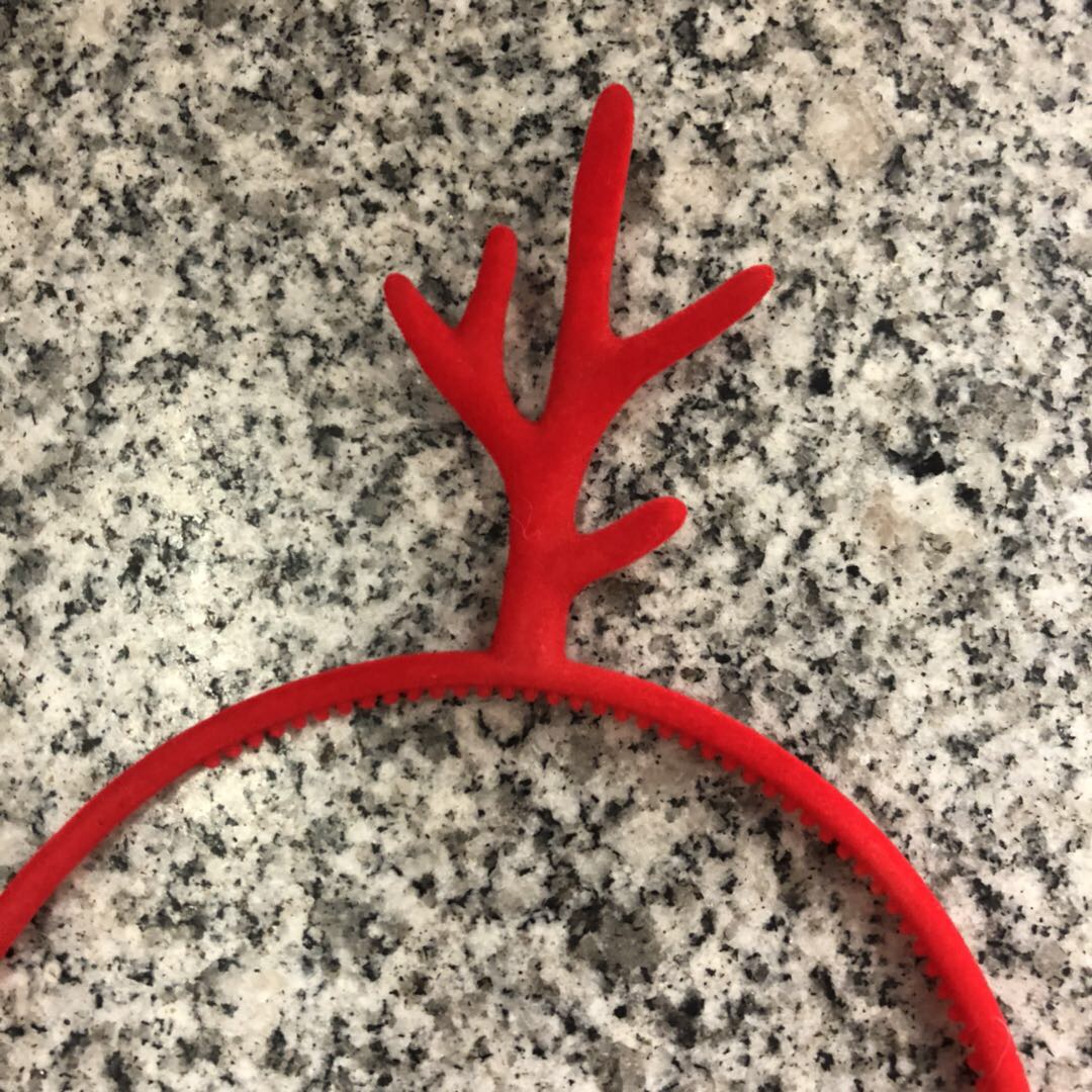 Sweet And Cute Thin Edge Tooth Pressure Hair Sen Tie Antler Headband Cartoon Elk Antler Hair Card Cute Deer Headwear Specification drawing