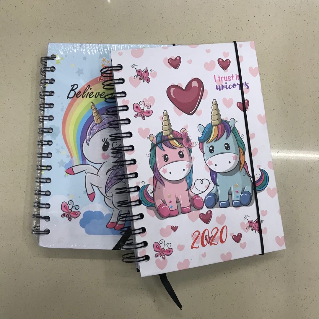 线圈本笔记本子大学生小清新侧翻B5螺旋加厚文具女生款卡通可爱创意复古文艺好看的简约超萌少女心