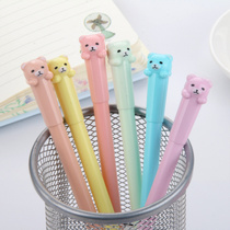 Creative cute Jelly color Bear neutral pen Candy color cartoon Water-based pen for students