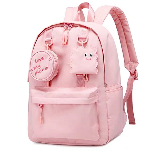 Red bag pink bag big flower bag backpacks thumbnail