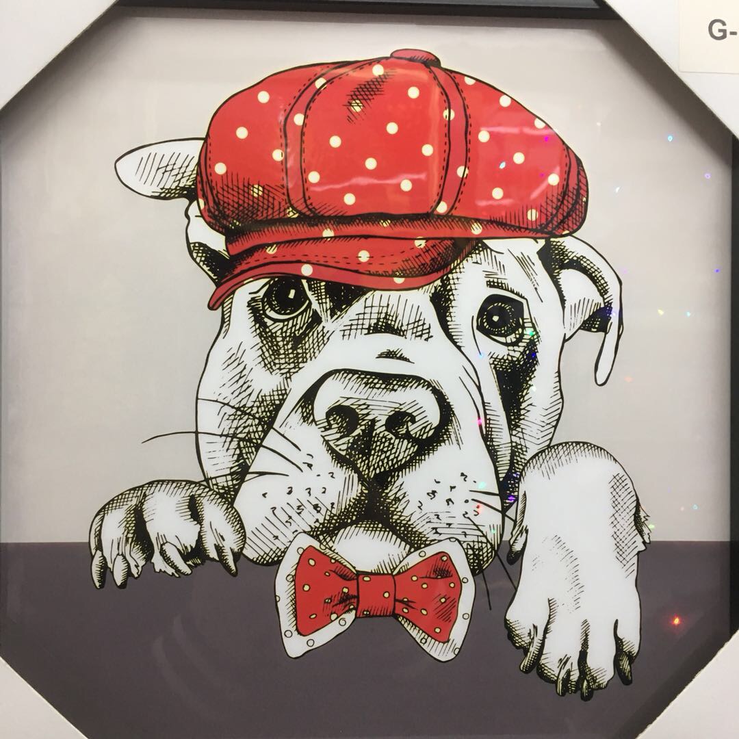 High-end solid wood creative wall hanging decorative painting photo display table wooden