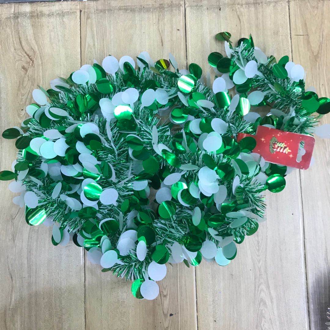 圣诞饰品圣诞挂件PET波点圆片彩条可混色产品图