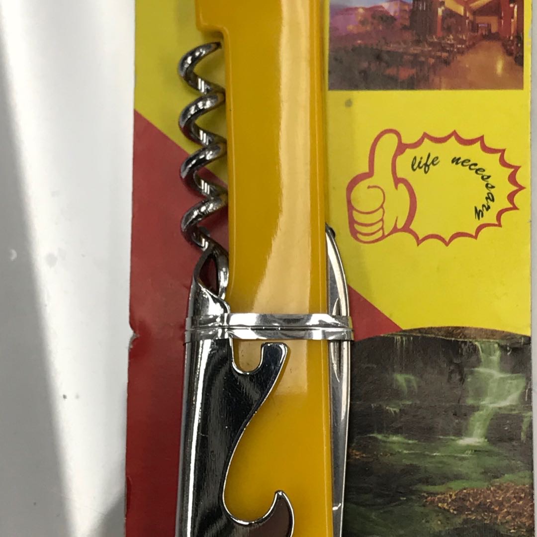 Stainless Steel Wine Bottle Opener Multi-Functional Beer Wine Bottle Opener Tool Portable Wine Opener Specification drawing
