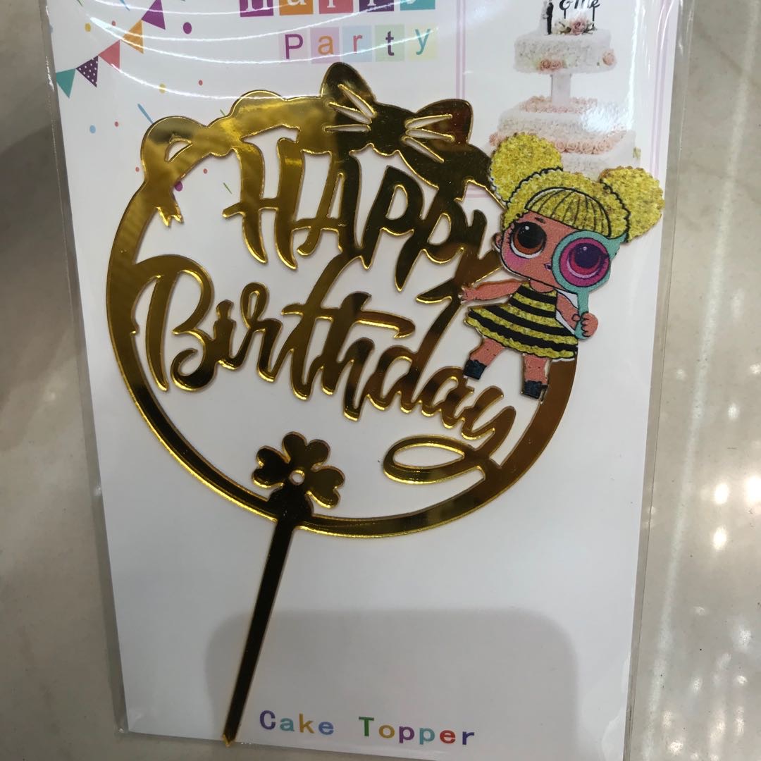 厂家直销批发生曰礼品亚克力蛋糕插件 亚克力