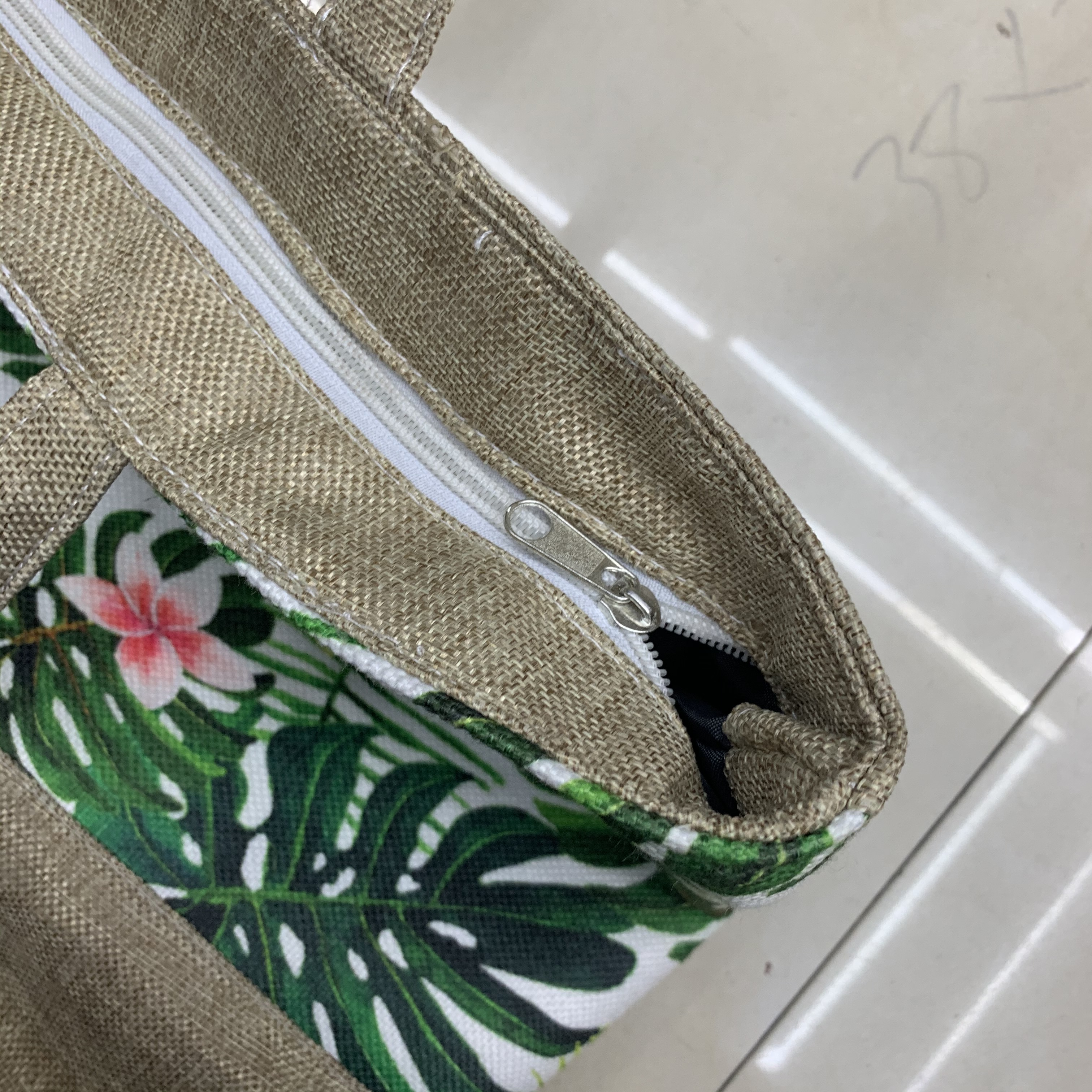 原宿帆布袋子沙滩包ins热带植物学生单肩帆布包手提环保购物袋详情图3