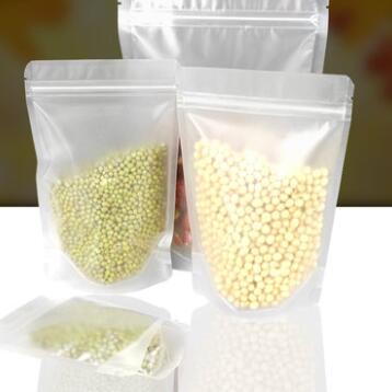 磨砂透明自立袋加厚哑光自封袋烘焙食品零食包装袋密封袋3366