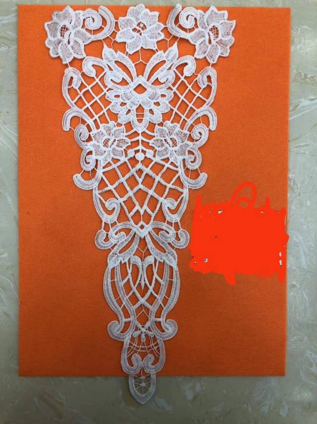 Backside floral lace fabric, DIY accessories, lace clothing, pure cotton lace trim accessories details Picture