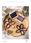Candy-colored basic hair ties, simple and versatile. Colorful retro-style girl's hair bands, hair ties, and hair elastic bands. Direct sales from Korean hair accessory manufacturers, good quality and low price details Picture