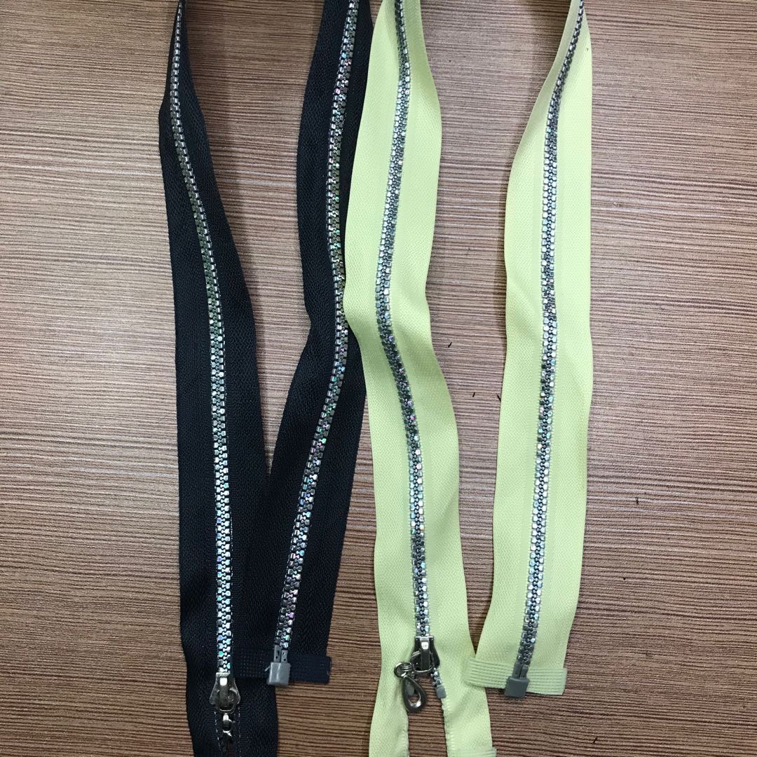 羽绒服拉链更换拉链配件树脂尼龙衣服长拉链宽齿带拉头彩色可拆