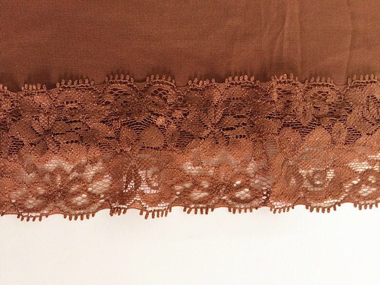 莫代尔丝光棉蕾丝花边长巾时尚新款穆斯林头巾细节图