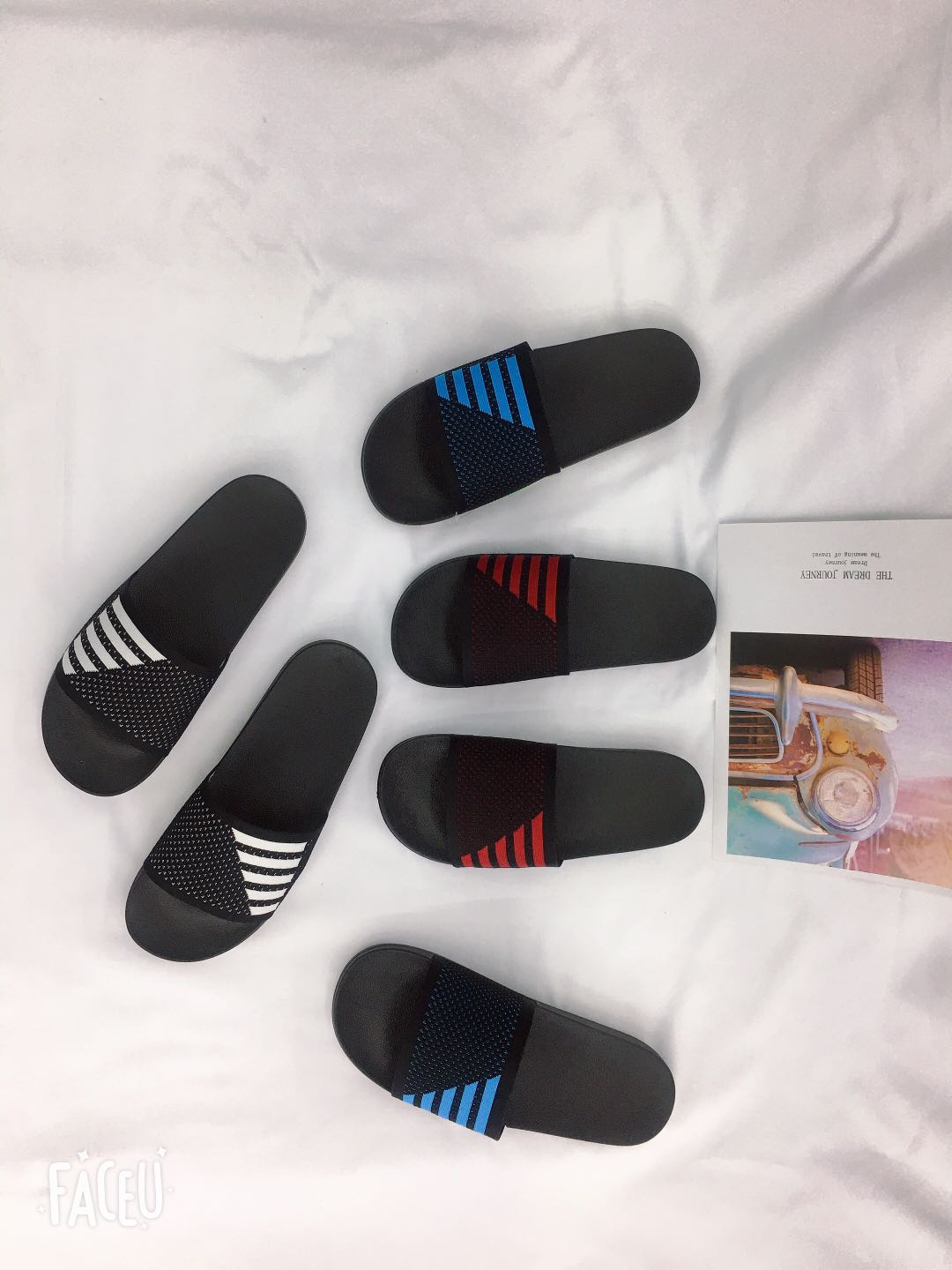 2020春新品夏季新款运动休闲凉拖鞋一字拖细节图