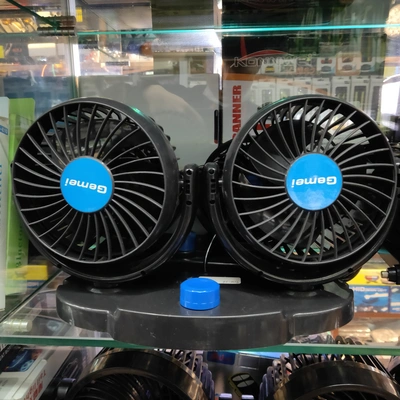 Car Fan 24V Big Truck Powerful Cooling Power 12V Volt Inch Double Head Car Small Electric Fan