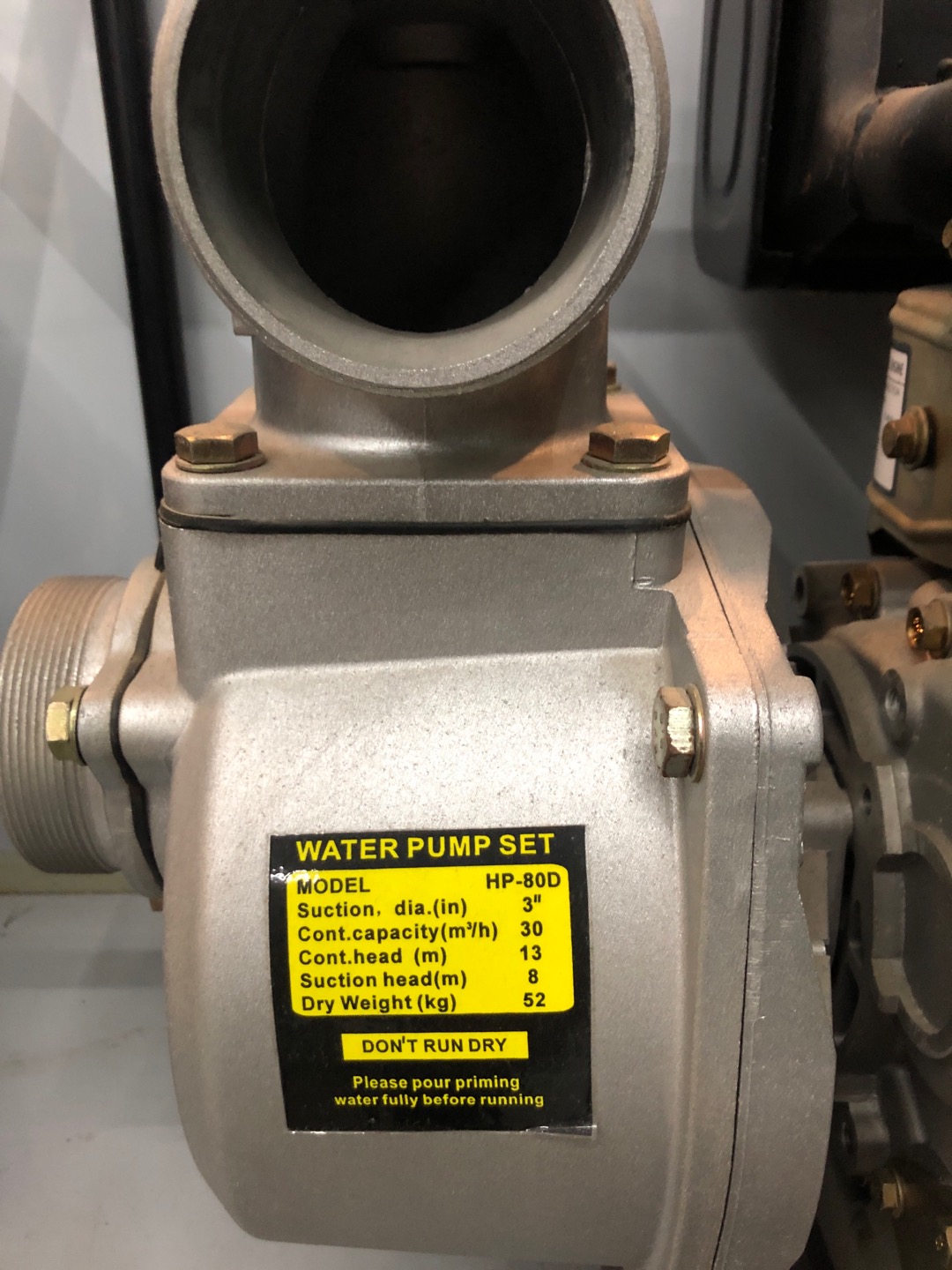 GENC diesel water pump engine HP-80D details Picture
