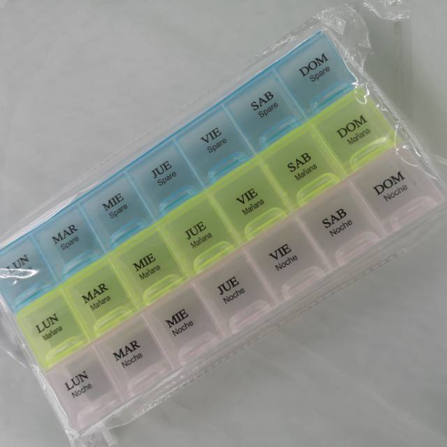 Hot style medicine box plastic medicine box colorful medicine box multilingual medicine box