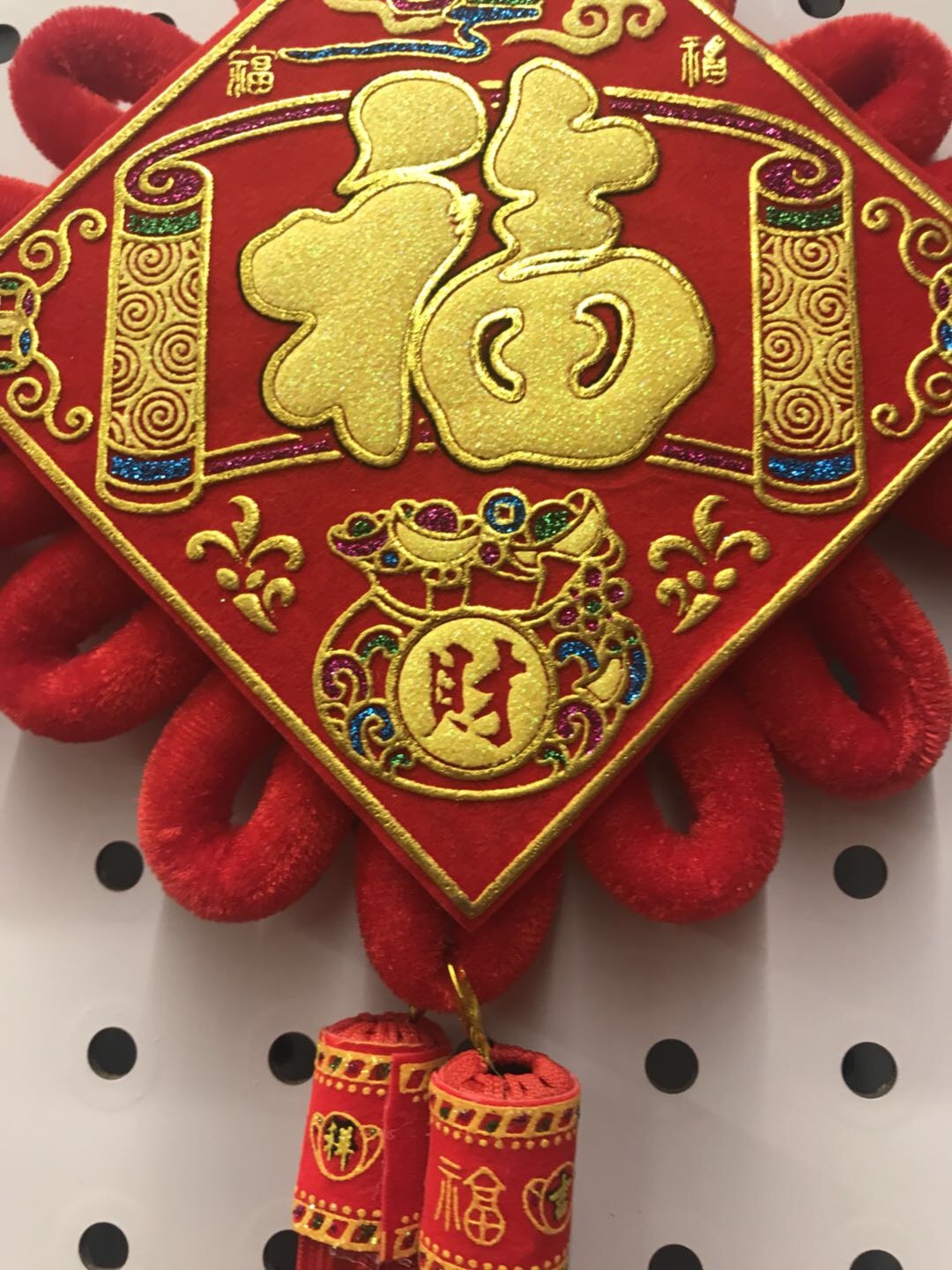 Chinese knot printed velvet wedding and festival supplies, home decoration, festive wedding and festival supplies factory direct sales, sample customization, new home relocation Specification image