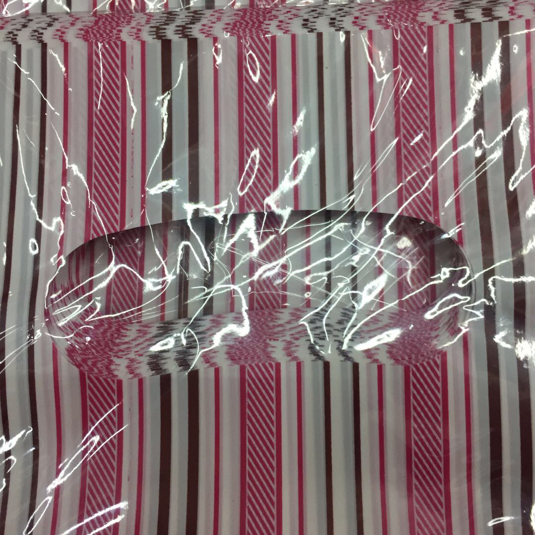 塑料彩色条纹印花平口袋包装袋厂家直销35*45产品图