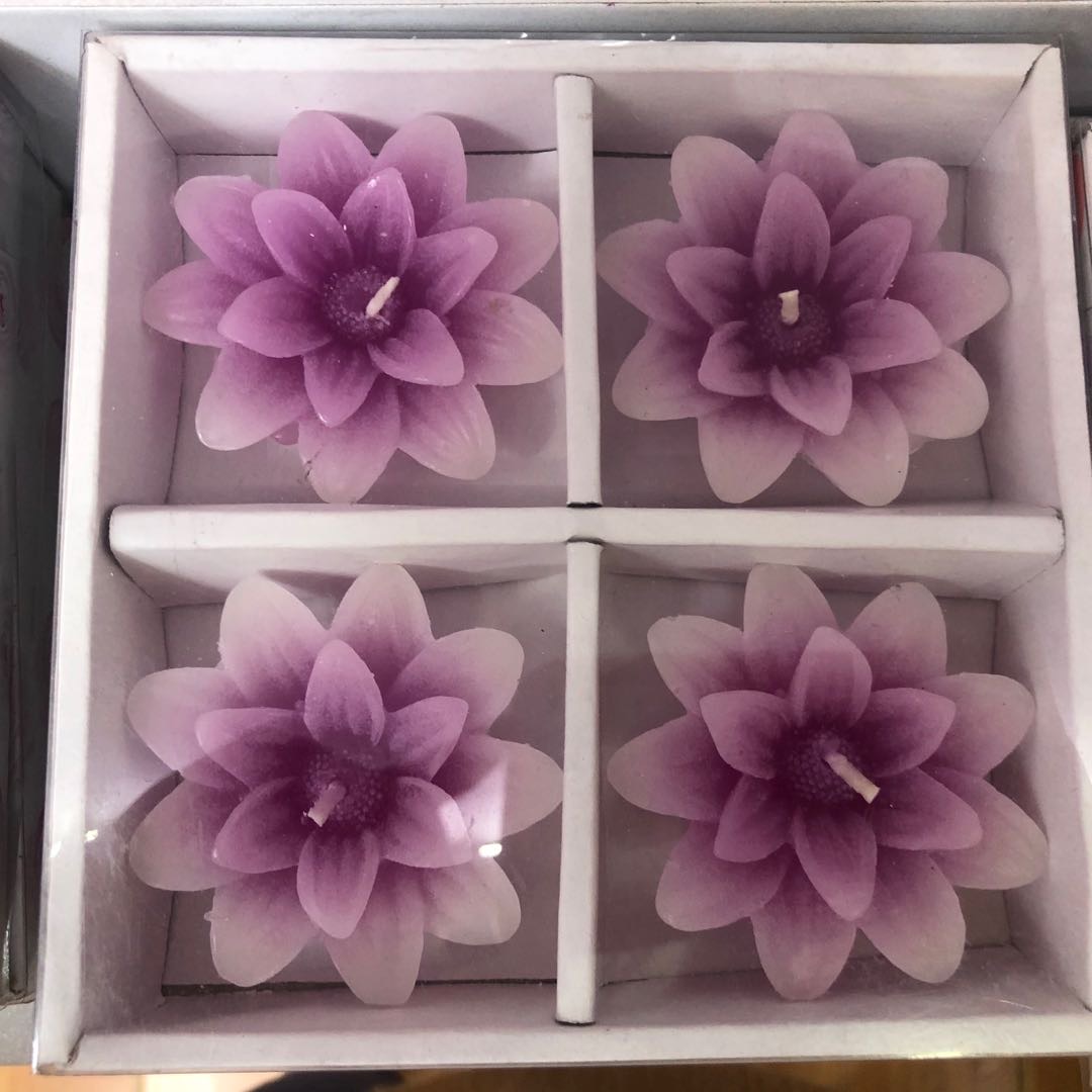 紫色花朵香薰蜡烛创意款伴手礼定制装饰