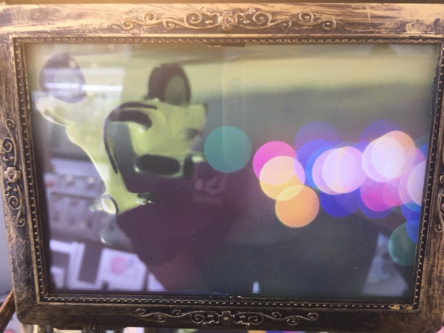 欧式复古旋转摩天轮相框摆台创意结婚礼物客厅卧室家居装饰品摆件