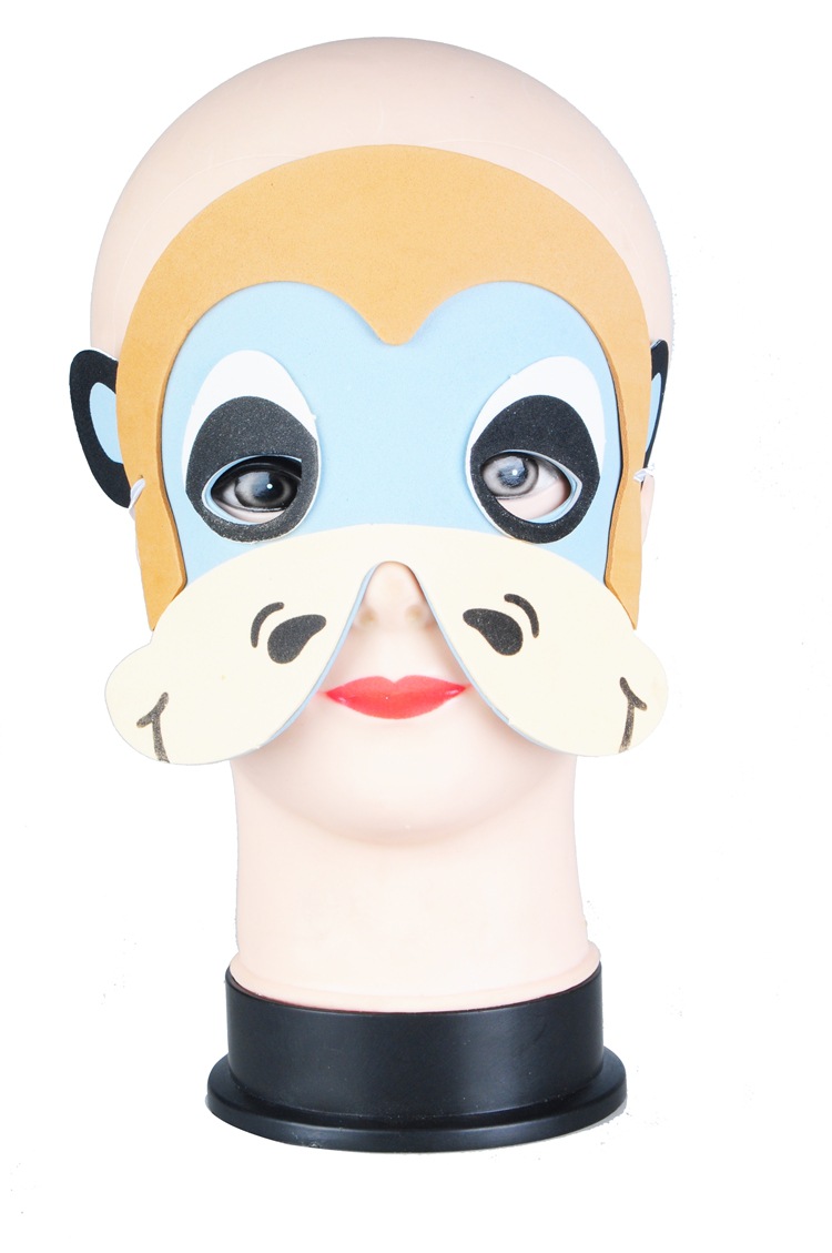 EVA猴子面具厂家儿童卡通动物面具幼儿园玩具节日礼品mask道具产品图