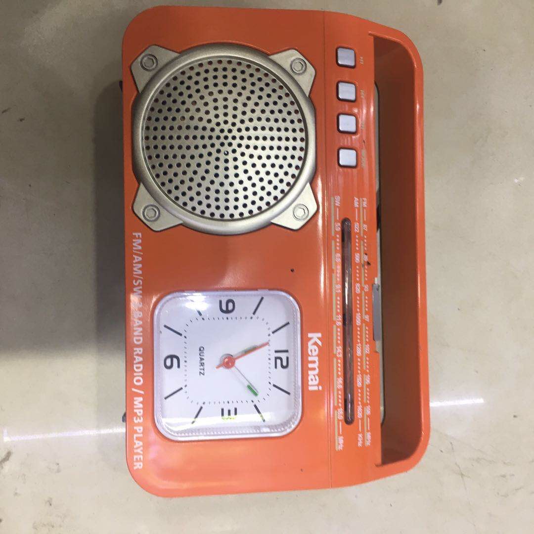 MD-501BT带钟表蓝牙收音机复古老式怀旧老人便携收音机