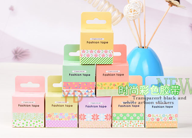 新款胶带时尚碎花opp花边胶带和纸胶带