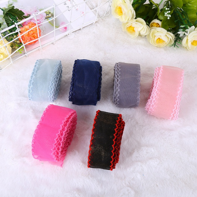 New Korean version of the crocheted lace color lace ribbon DIY handwork decorative clothing accessories mesh belt thumbnail