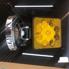 方形黄光LED工作灯摩托车灯远程射灯照明灯
