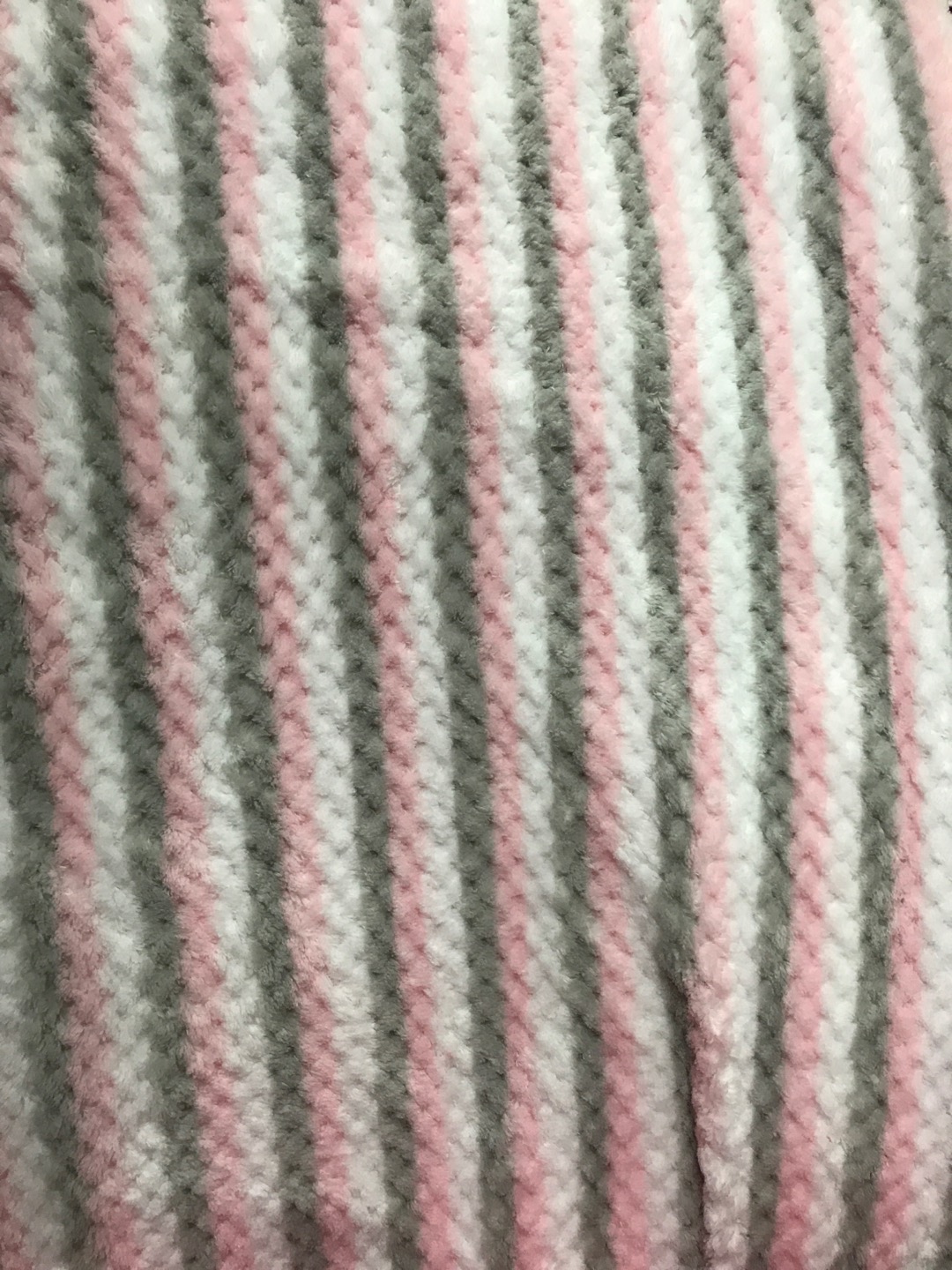 Simple Geometric Stripes Drawn Strip Printed Ultra Thin Polyester Blanket