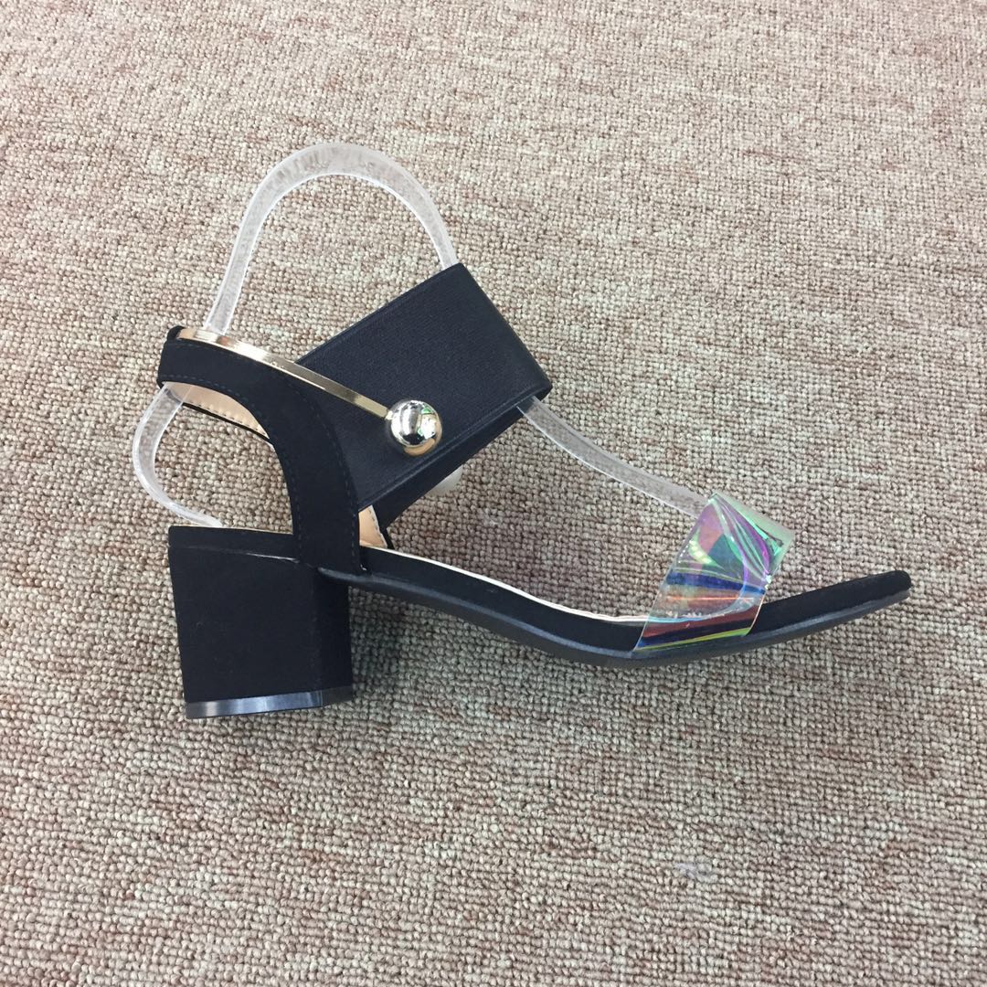 2023 Spring And Summer New Young Women Accessories Chunky Heel Sandals Specification drawing