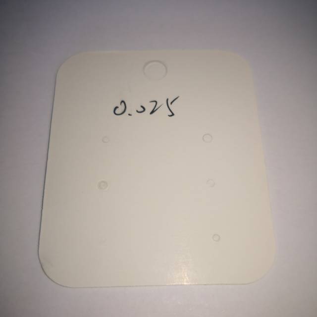 Factory direct sales of paper card accessories, customized earring card paper tags, white square Specification image