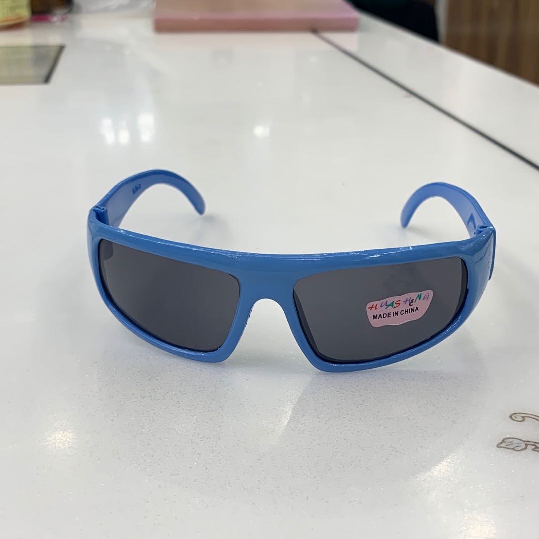 Blue soft material sunglasses for boys and girls