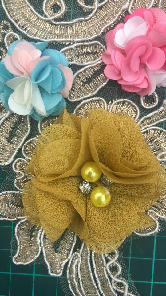 Factory direct sales of high-end collar embroidery women's clothing fabrics, accessories, lace and stitch details Picture