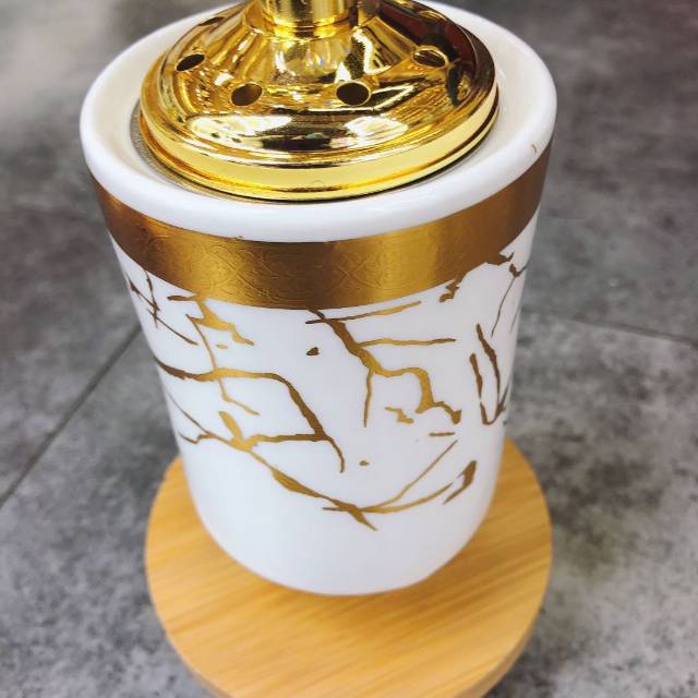 创意手工陶瓷镂空熏香炉欧式复古香灰托盘家用办公室檀香沉香安神细节图