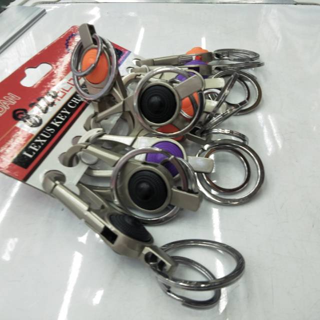 金属不锈钢汽车钥匙扣 钥匙圈环配件 男式创意汽车钥匙圈扣钥匙链细节图