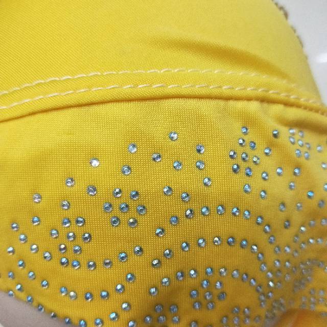 Manufacturers Direct Sales Spring And Autumn Winter Arab Muslim Adult Women Yellow Headscarf Specification drawing