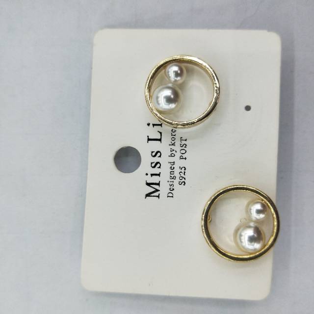 Factory direct sales of simple, elegant, fashionable and popular jewelry and accessories, personalized and trendy new double pearl earrings