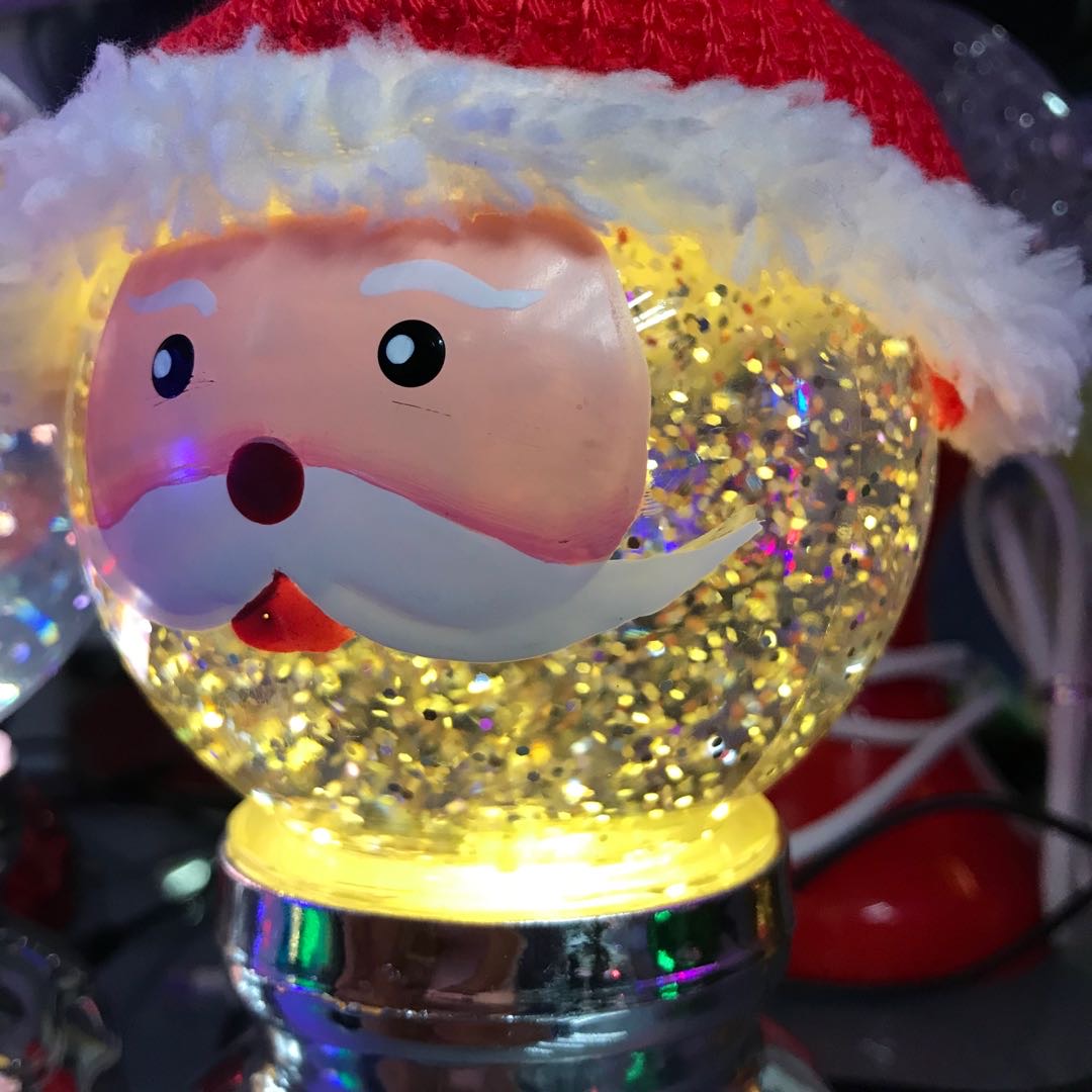 水晶球LED灯雪花天空之城女友儿童圣诞节欧式礼品生日礼物细节图