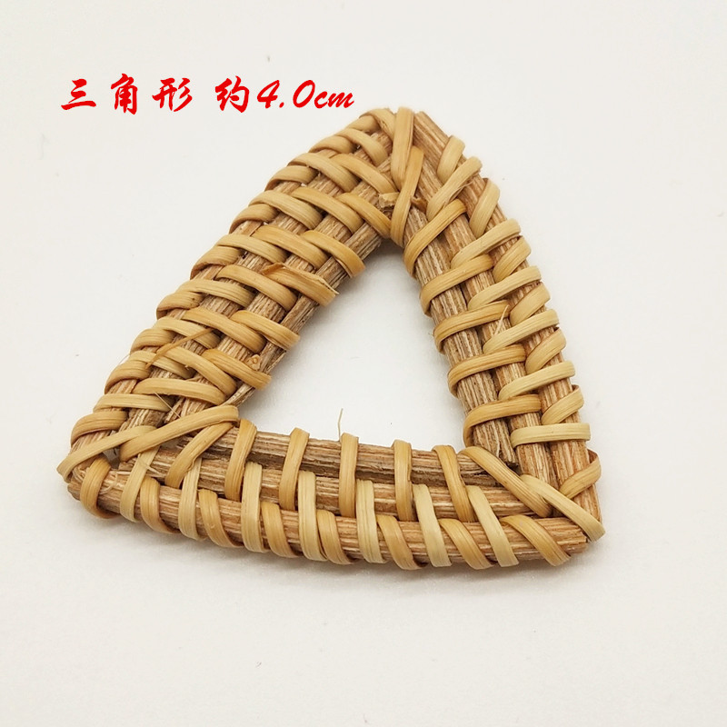 DIY handmade jewelry retro personality temperament creative rattan woven earrings earrings earrings pendant earrings clip pendant single