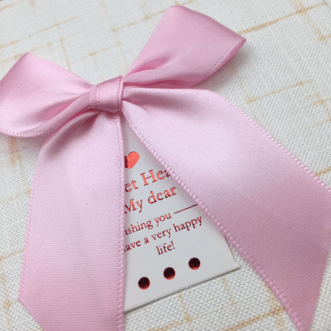 时尚精美粉红蝴蝶结绑带高端生日情人节礼物盒中盒套装产品图
