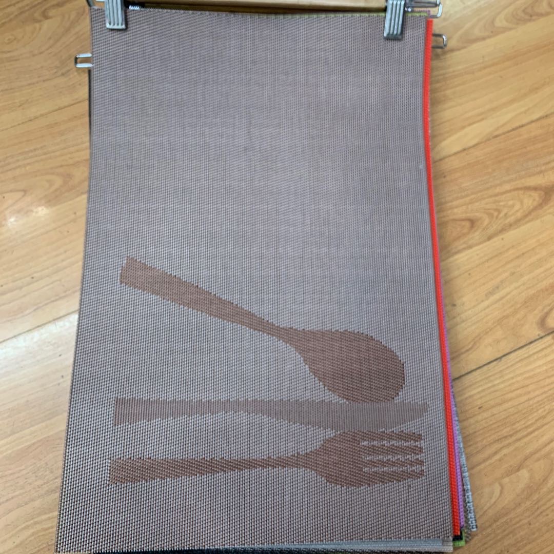 餐桌垫餐垫防滑垫垫子桌垫厨卫用品PPC材质家居生活棕色印图图