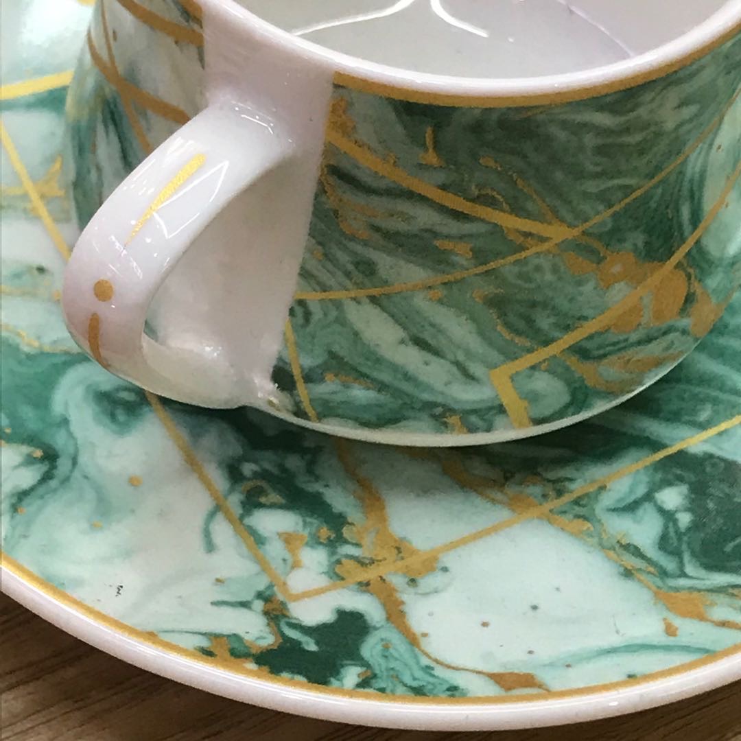 Cup in Natural Lighting with Tea and Coffee