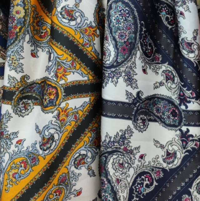 Satin chiffon fabric decorative fabric is available in a variety of colors details Picture