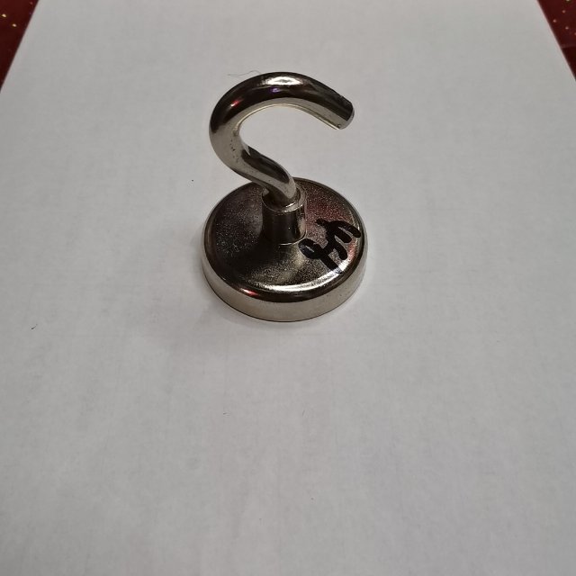 强磁力挂钩磁铁吸盘式挂钩圆形带钩磁铁