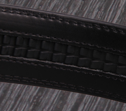 Korean style trousers belt, men's automatic buckle cowhide belt, business men's genuine leather belt Specification image