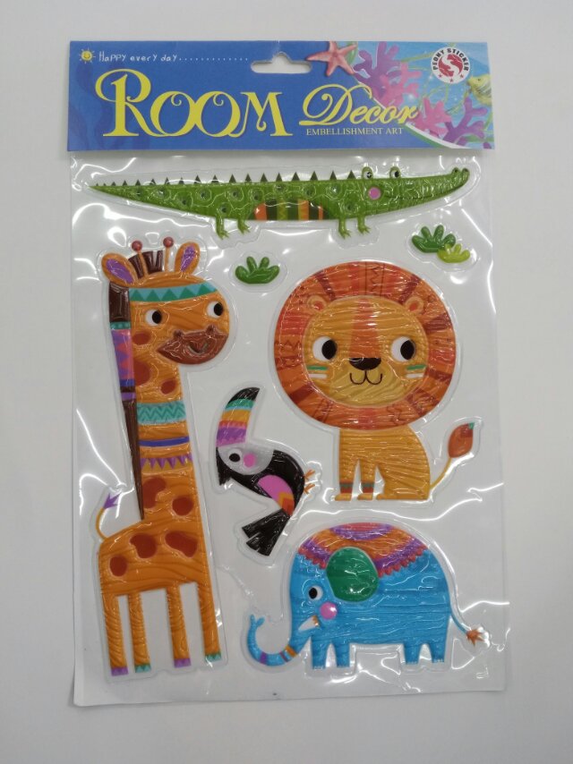PVC儿童智力开发泡泡贴