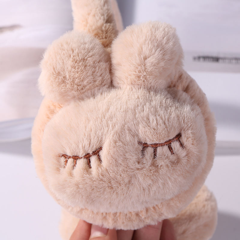 成人毛绒保暖耳罩创意可爱伸缩儿童卡通耳暖批发产品图