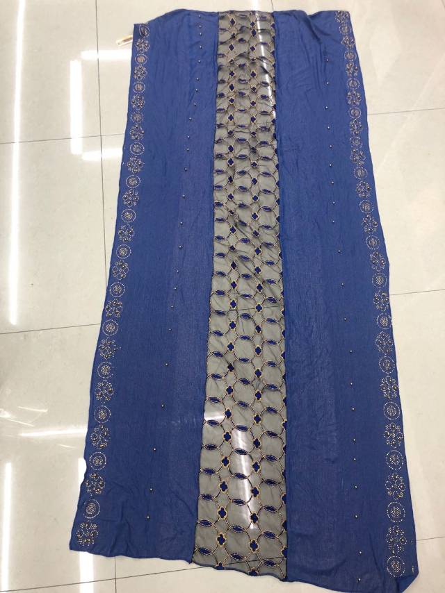 Gauze Pressed Diamond Bead Scarf Muslim Scarf Long Scarf