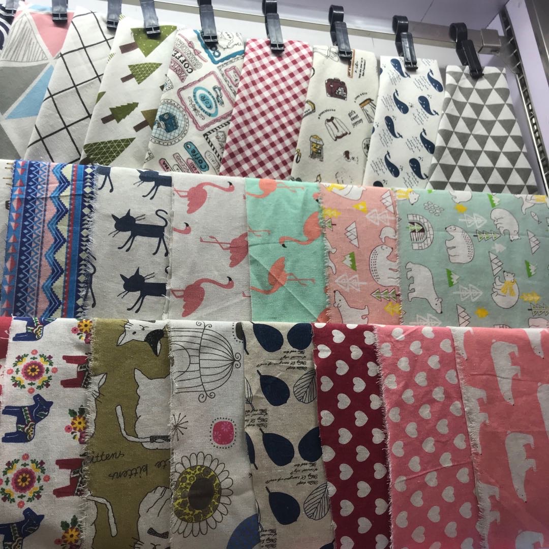 Printed Linen-Cotton Fabric In Stock
